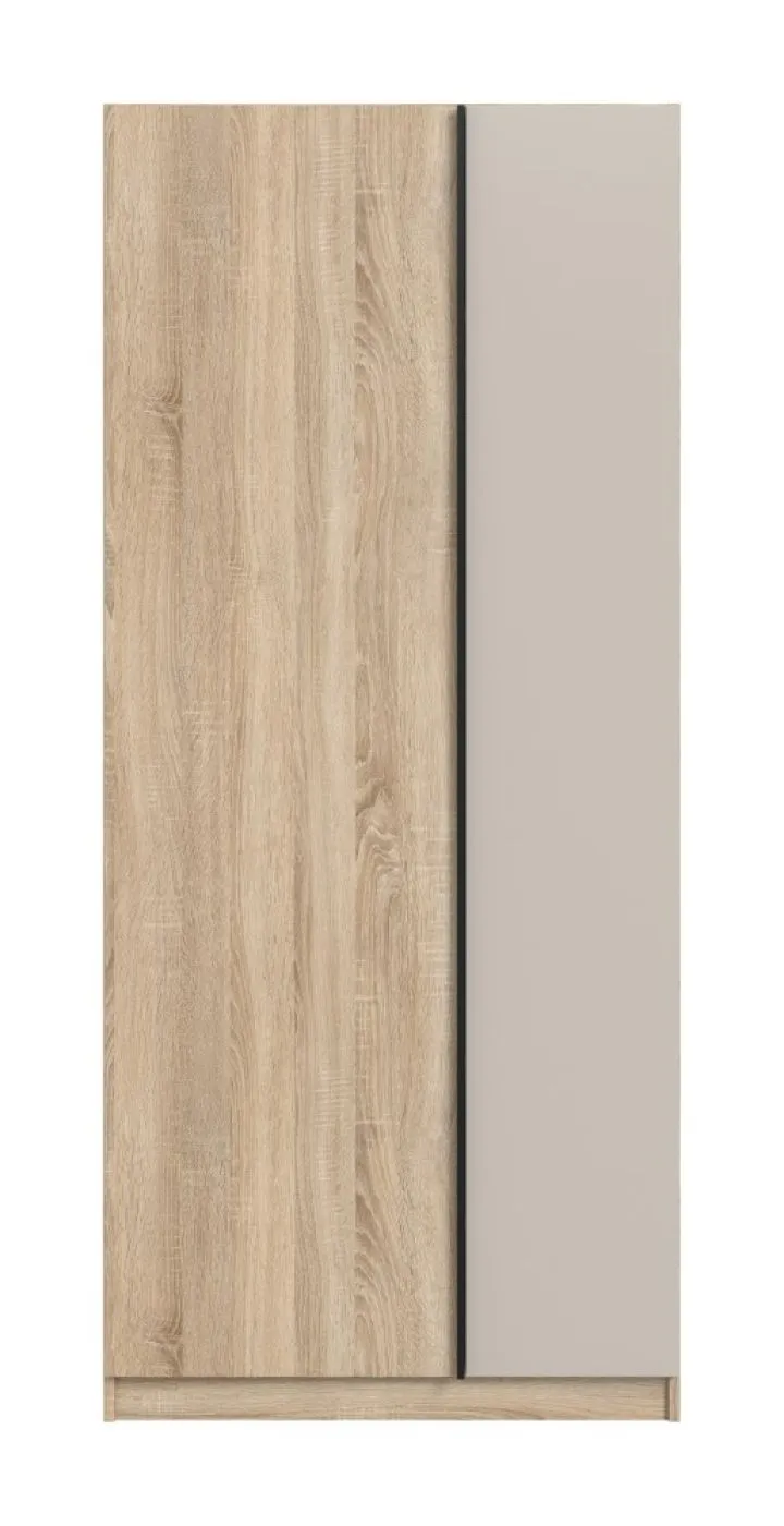 Kleiderschrank Oakland | mit 2 Türen & 2 Einlegeböden | Sonoma Eiche