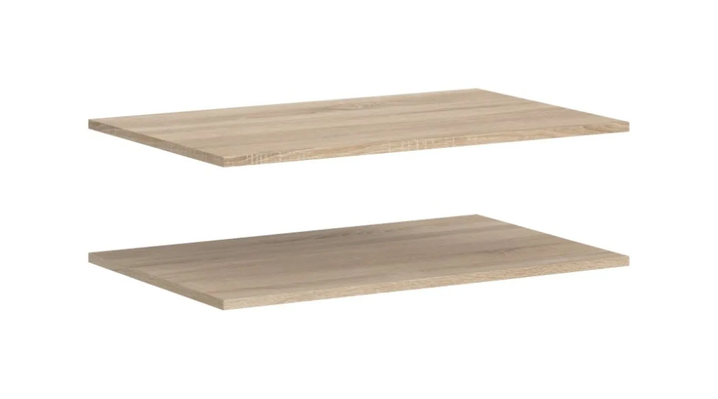 Kleiderschrank Oakland | mit 2 Türen & 2 Einlegeböden | Sonoma Eiche