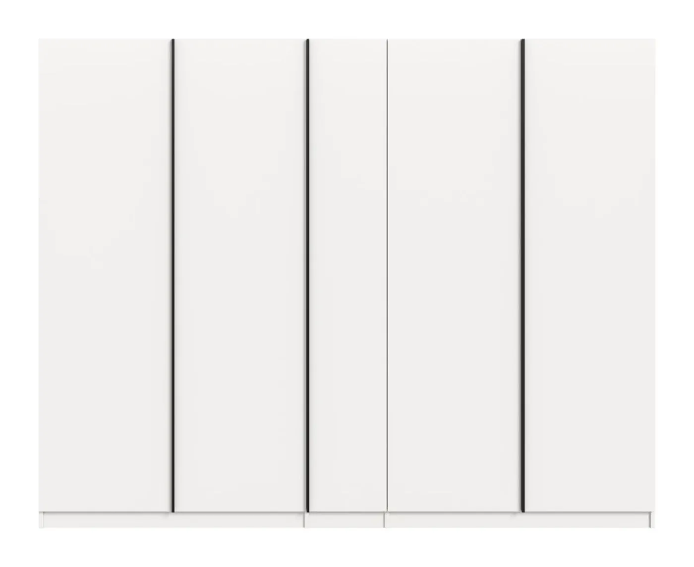 Kleiderschrank Oakland | mit 5 Türen & Schubkästeneinsätzen | weiß