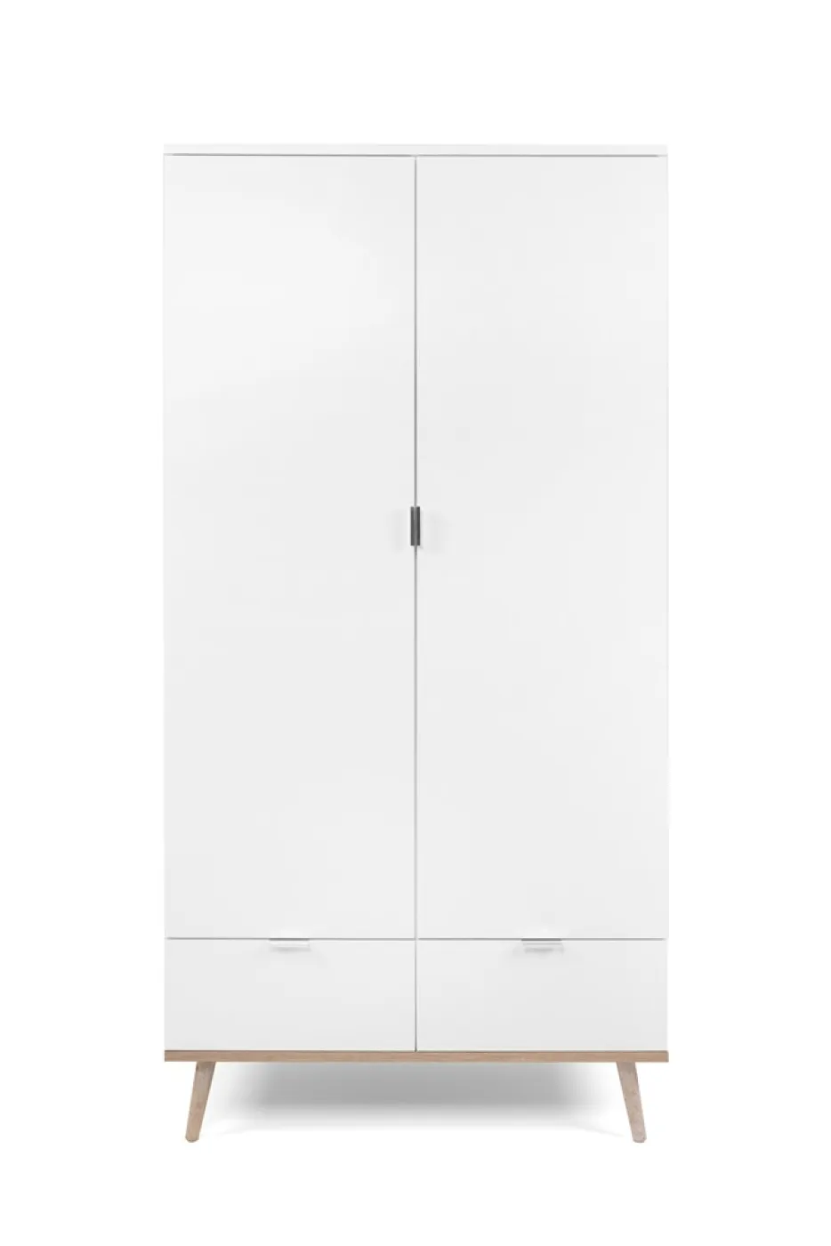 Kleiderschrank Oslo | Skandinavisch | weiß / Sonoma Eiche