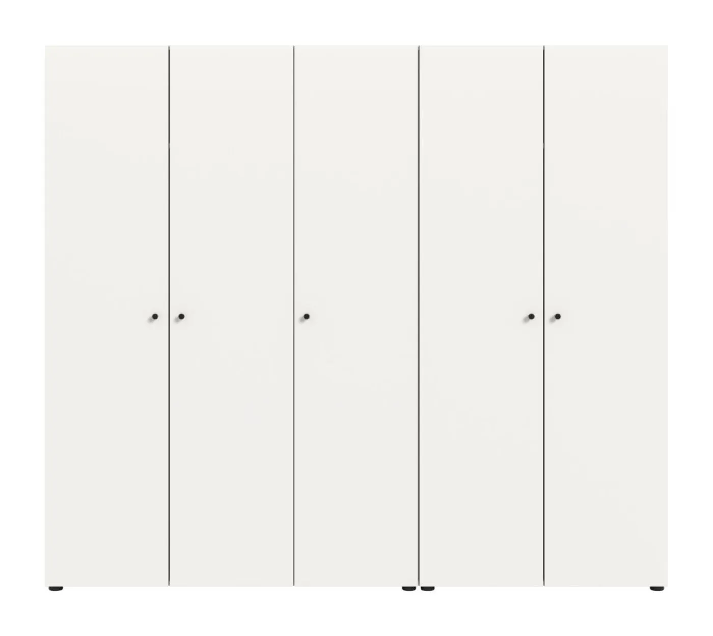 Kleiderschrank set Darwin | 2-teilig | mit 2 & 3 Türen | weiß