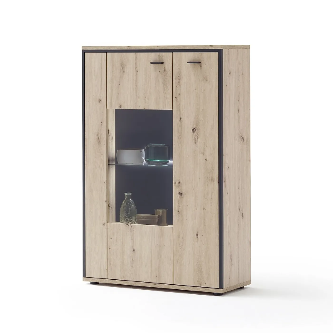 Kombi-Highboard Buenos Aires | Balkeneiche | ohne Beleuchtung