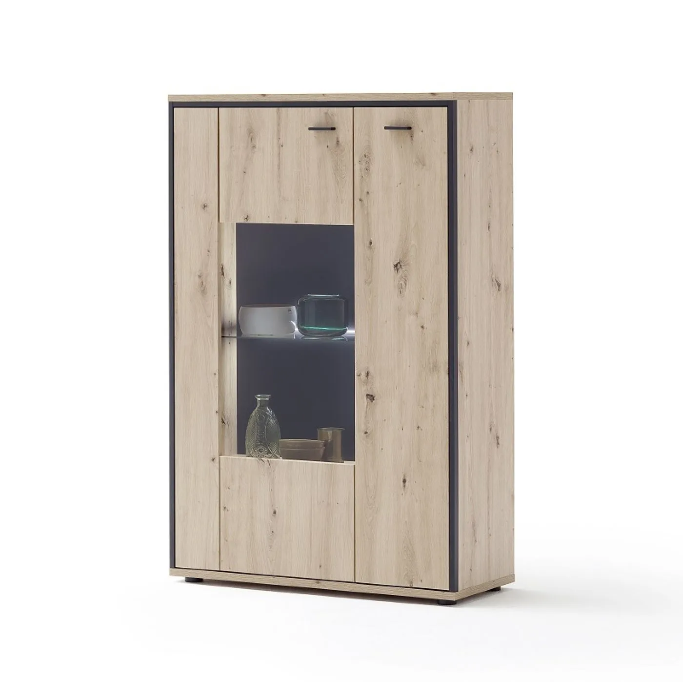 Kombi-Highboard Buenos Aires | Balkeneiche | ohne Beleuchtung