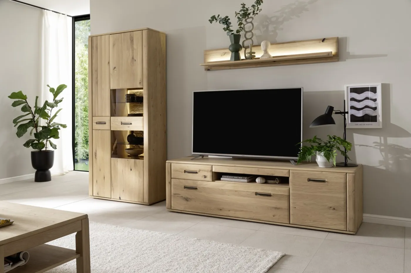 Kombi Vitrine Alento | Asteiche / Balkeneiche