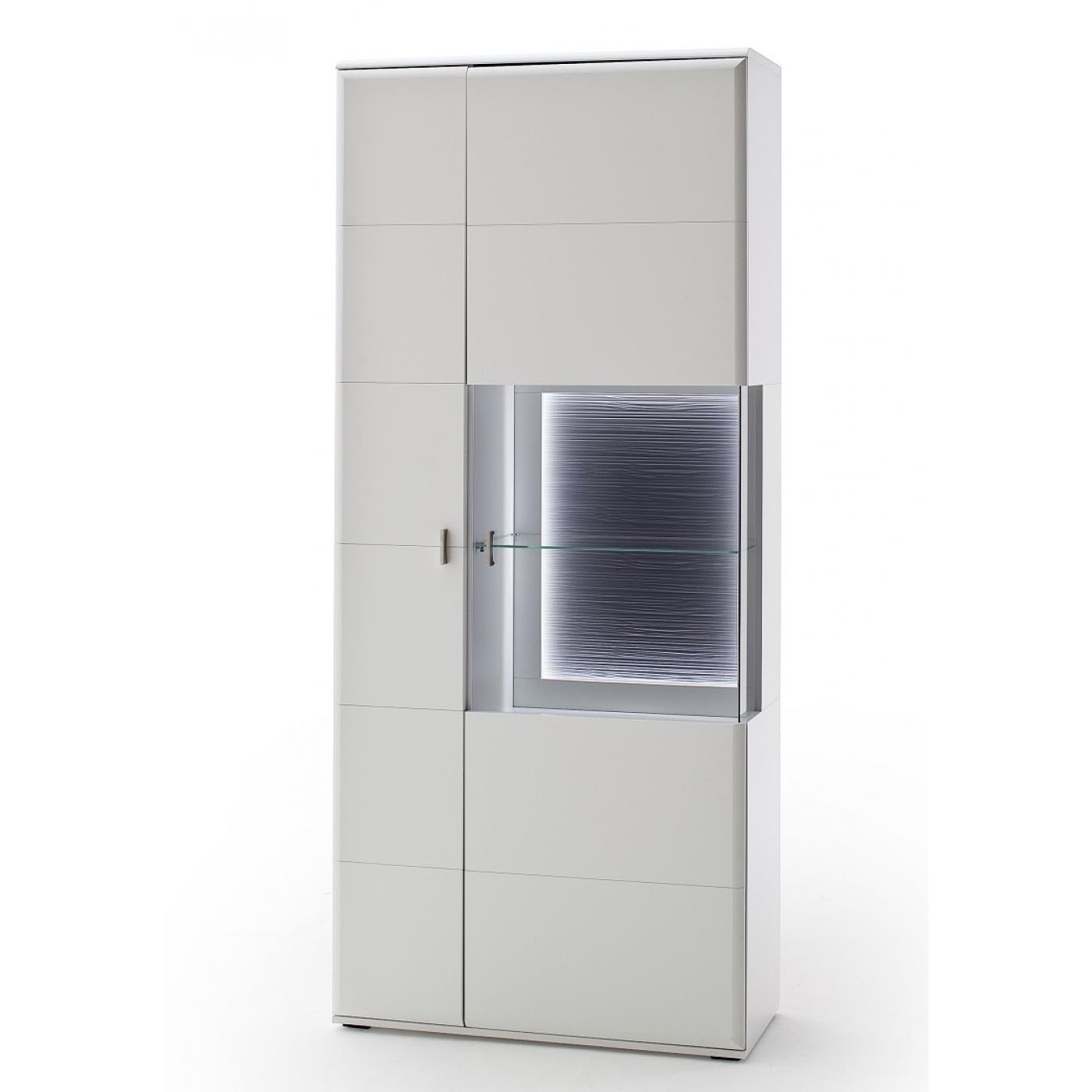 Kombi-Vitrine Amora | weiß matt | LED Beleuchtung
