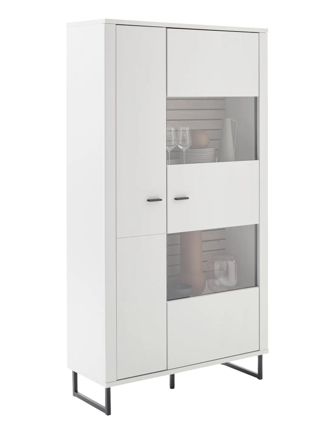 Kombi-Vitrine Louisiana 2 | Modern White