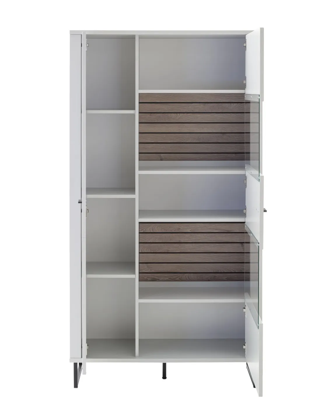 Kombi-Vitrine Louisiana 2 | Modern White