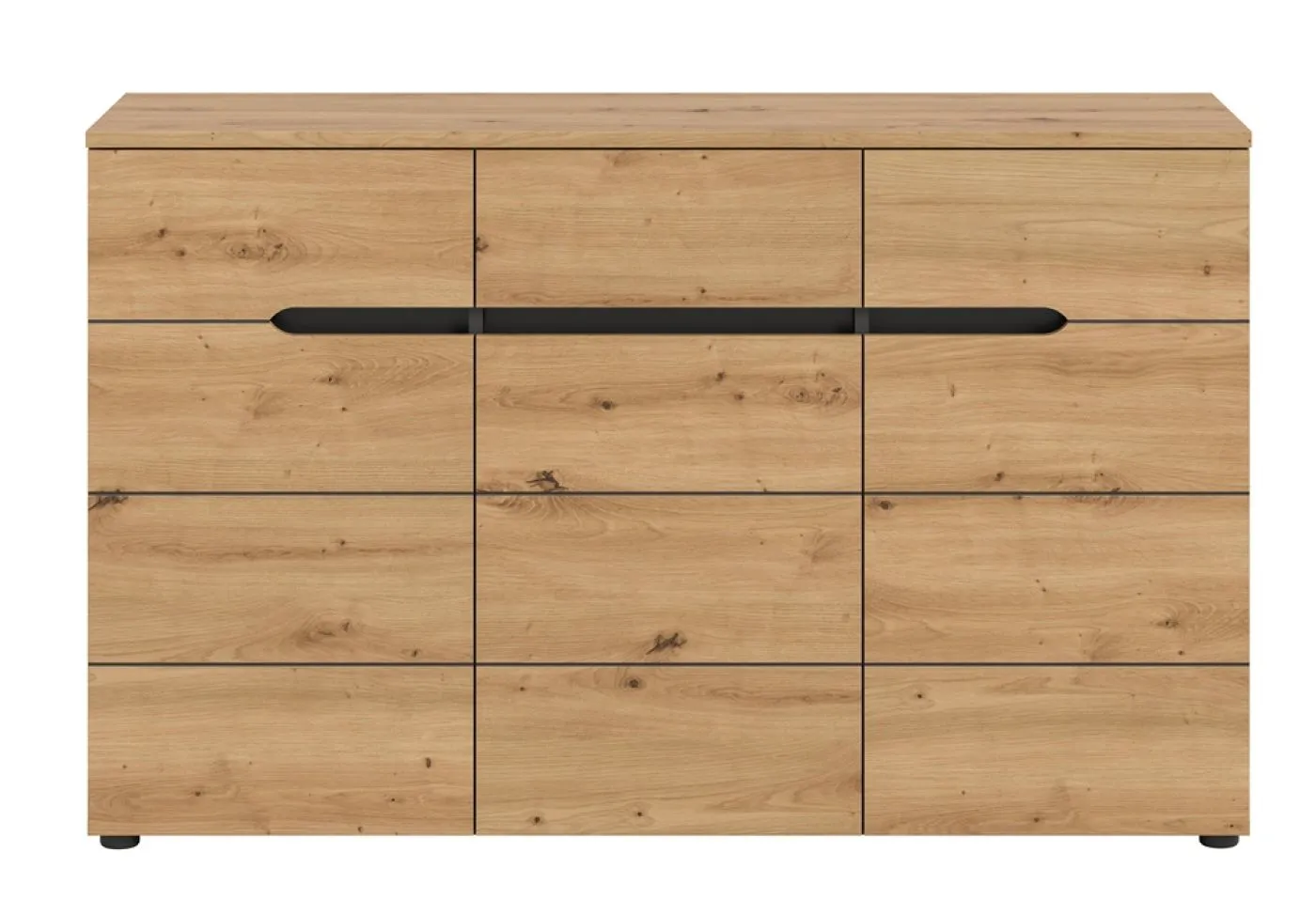 Kommode Canu | Basalt grau / Artisan Eiche