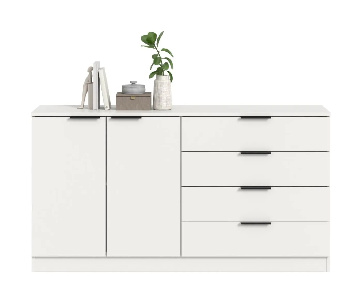 Kommode Kopenhagen 2 | mit 4 Schubkästen | weiß