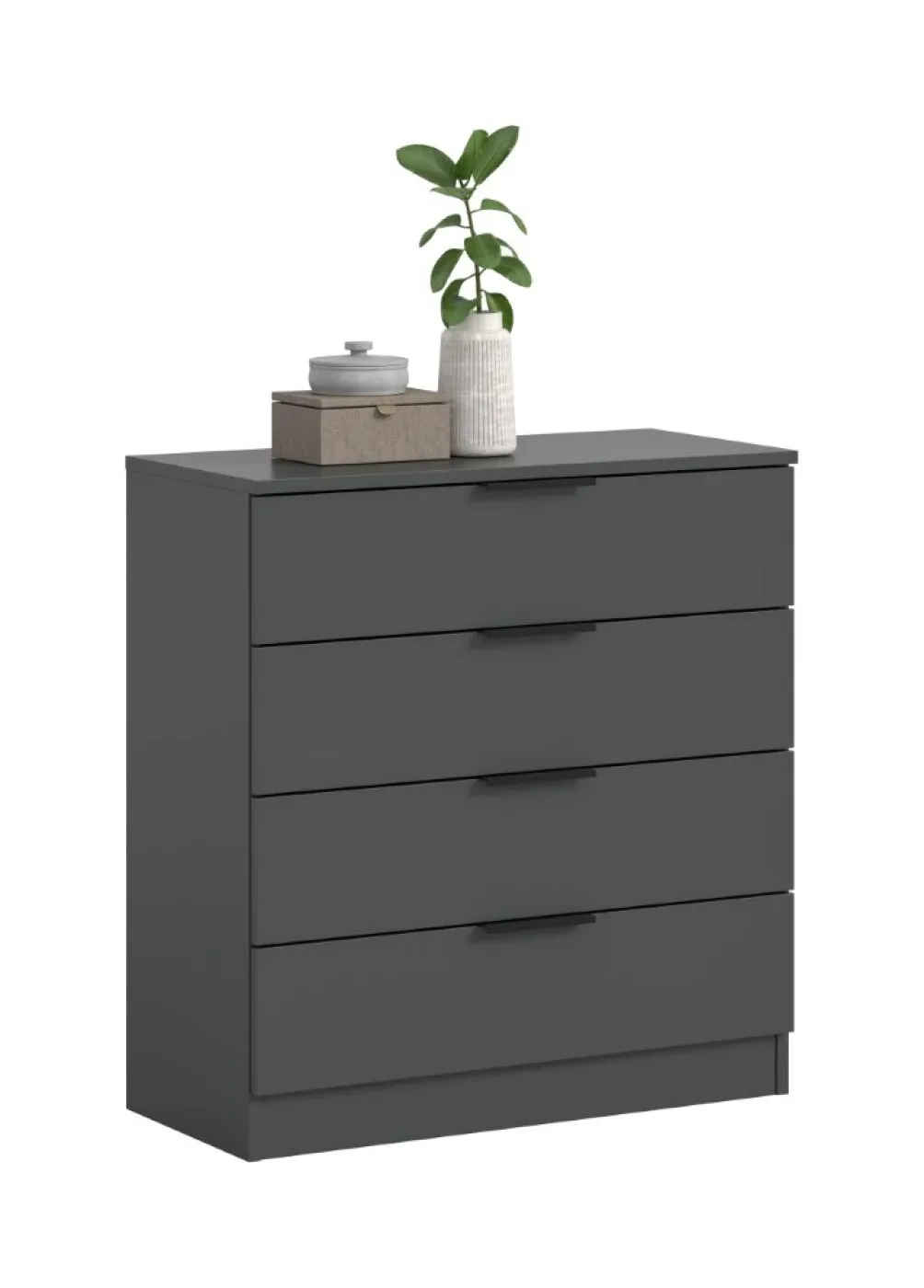Kommode Kopenhagen | mit 4 Schubkästen | anthrazit