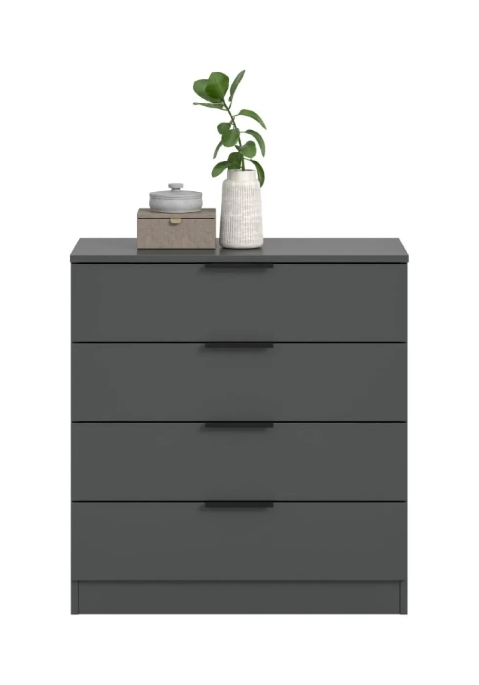 Kommode Kopenhagen | mit 4 Schubkästen | anthrazit