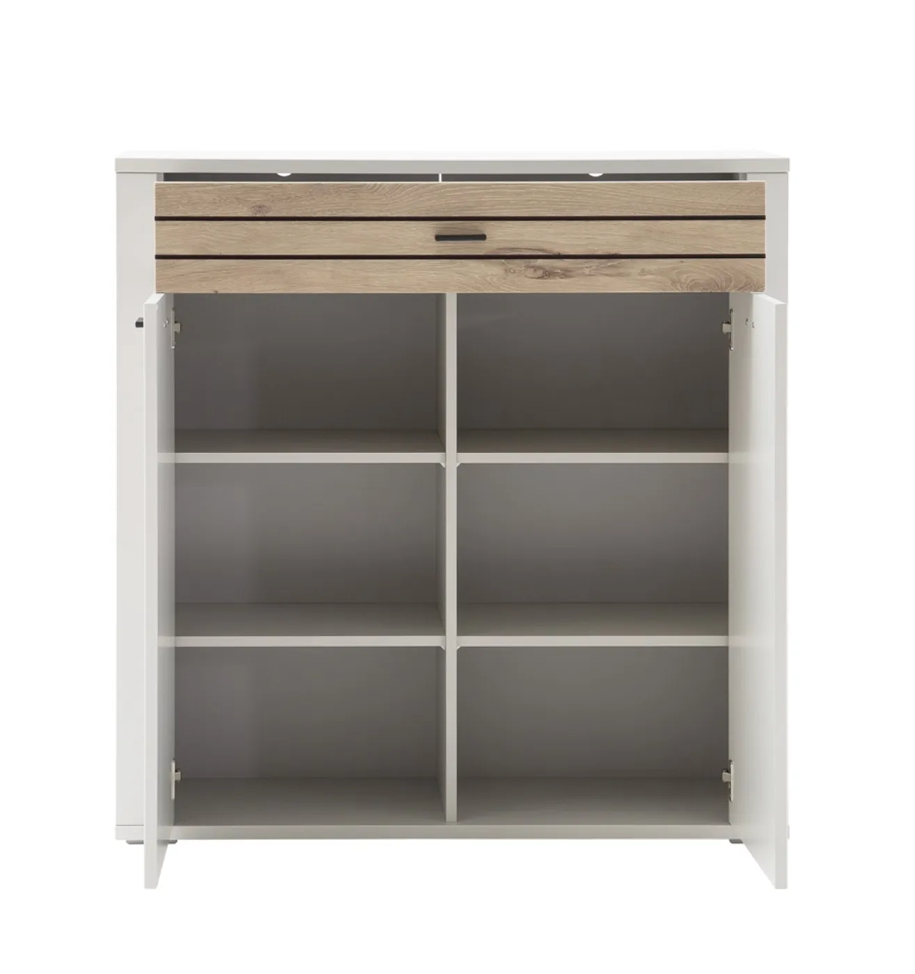 Kommode Mantena 1 | Modern white / Viking Oak