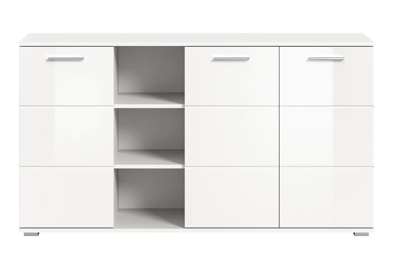 Kommode Prego 2 | weiß Hochglanz mit Beleuchtung
