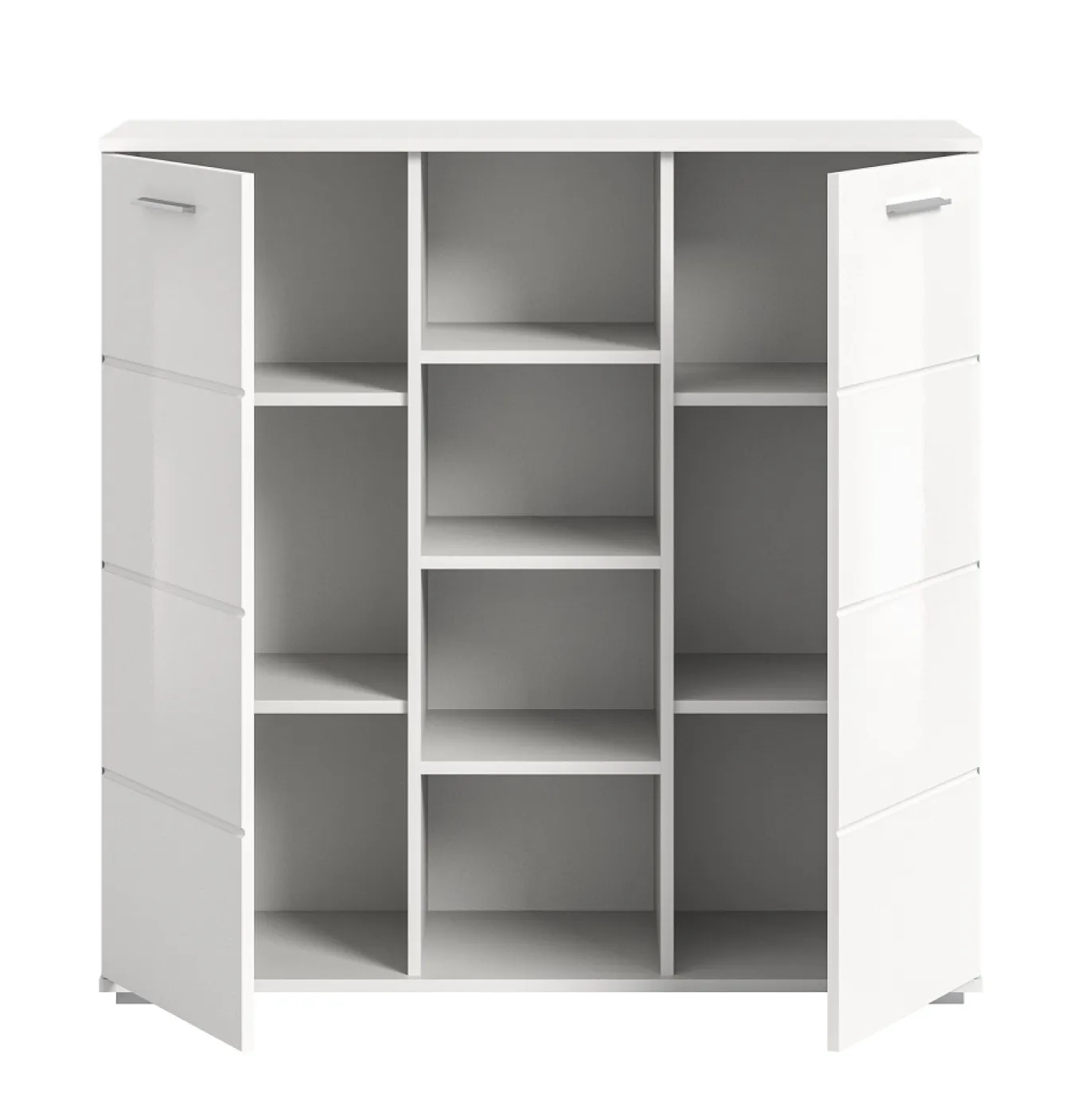 Kommode Prego 3 | weiß Hochglanz