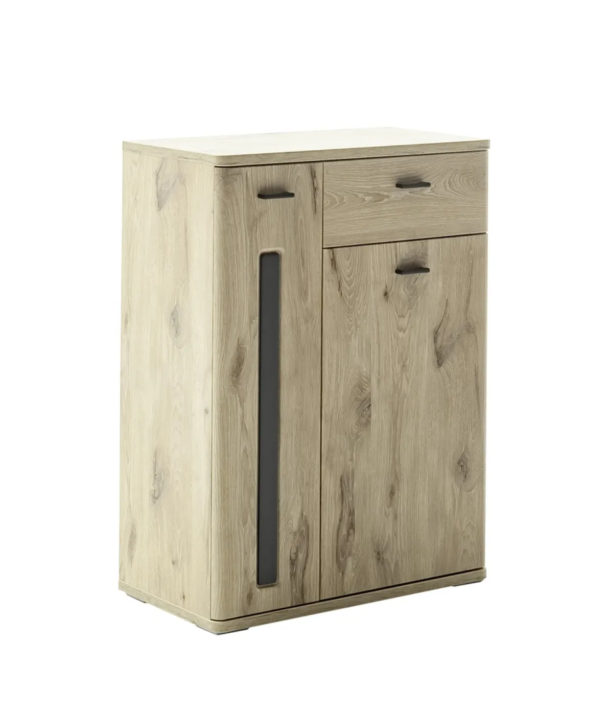 Kommode Schuhkommode Colorado | Viking Oak / Graphit schwarz