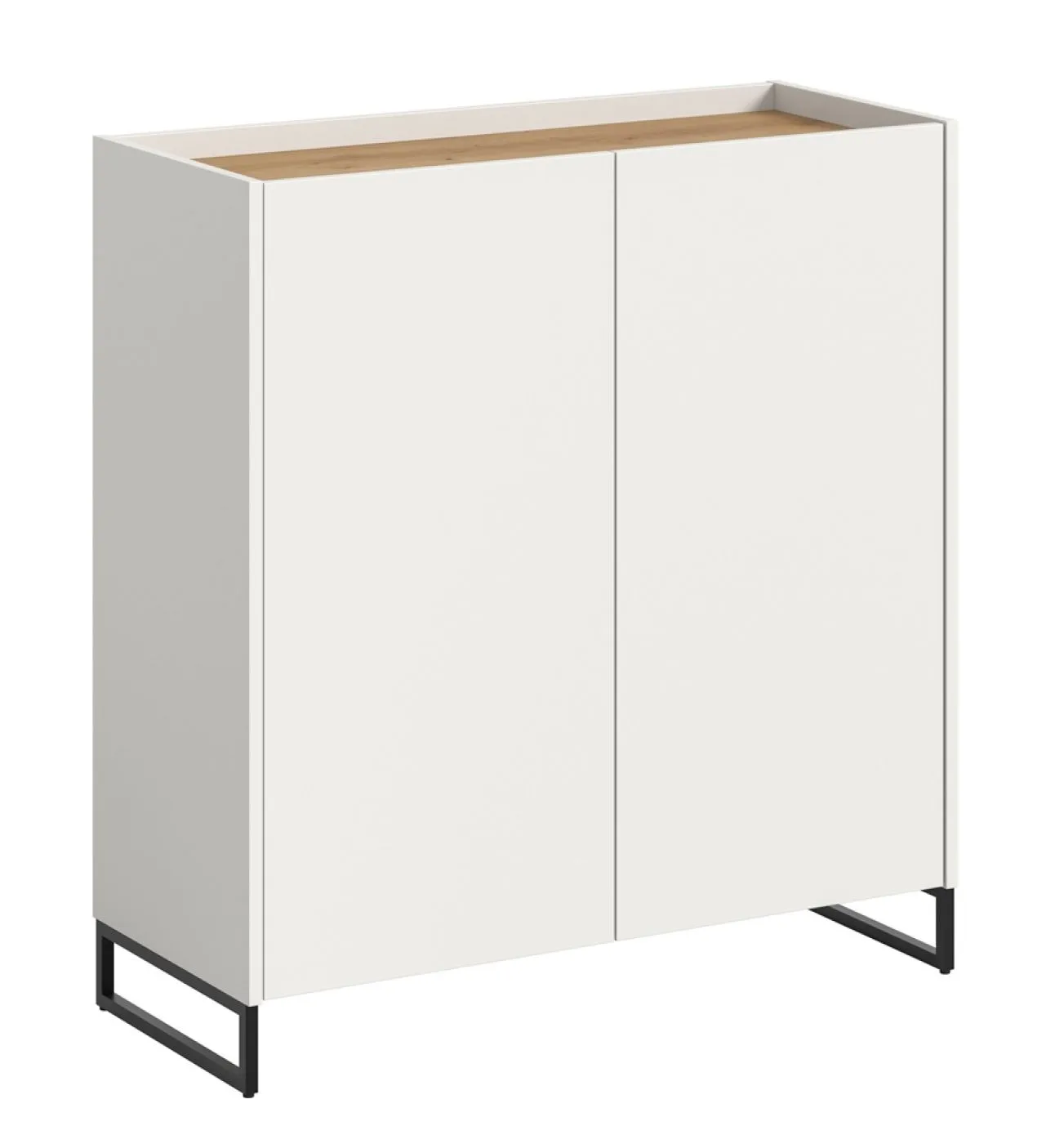 Kommode Schuhkommode Drive | weiß / Artisan Oak