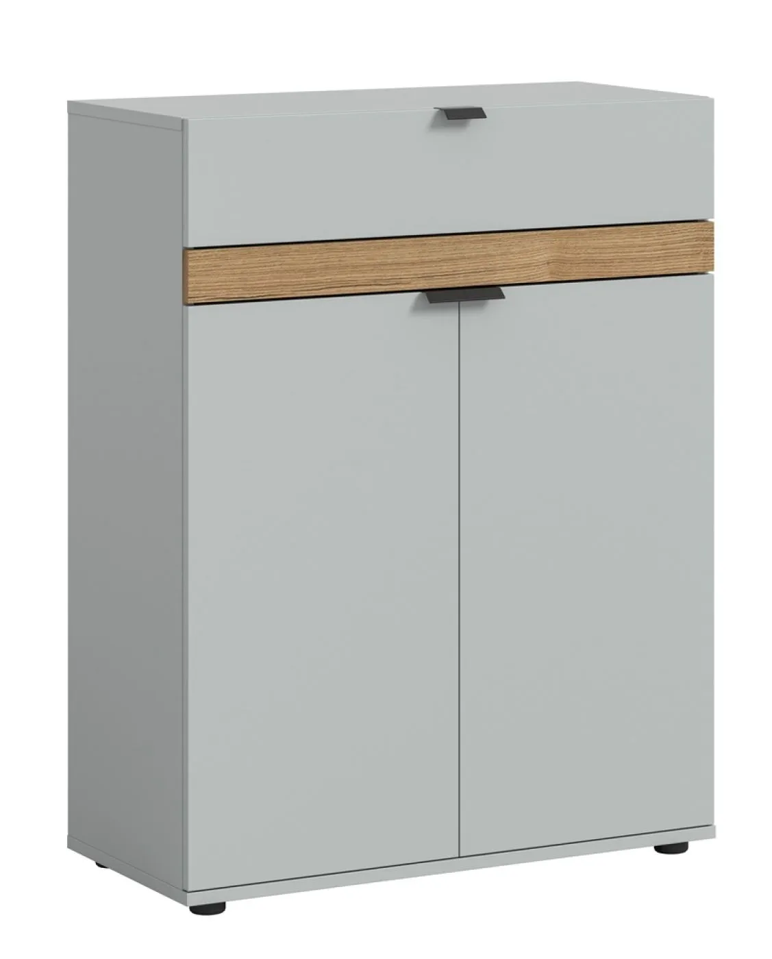 Kommode Schuhkommode Naro | weiß / Evoke Oak