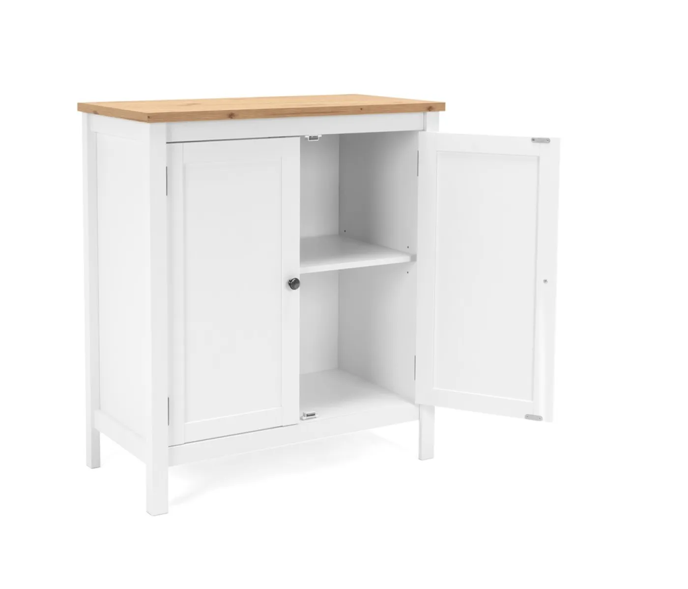 Kommode Sideboard Bergen 1 | Landhausstil | weiß / Eiche Artisan