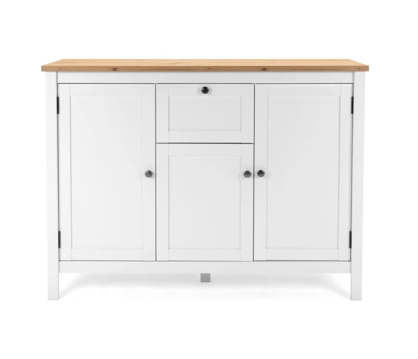 Kommode Sideboard Bergen 3 | Landhausstil | weiß / Eiche Artisan