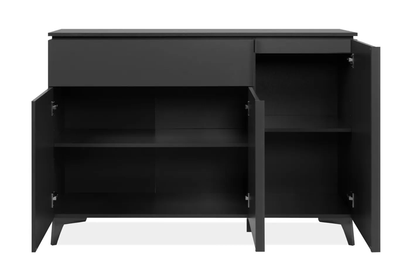 Kommode Sideboard Bertrix | Schiefer dunkel / Anthrazit | 133 cm x 92 cm x 40 cm