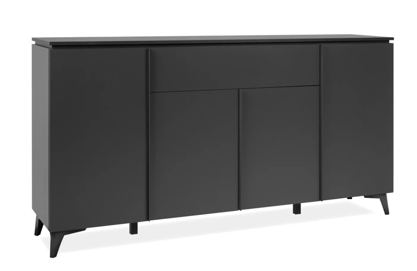 Kommode Sideboard Bertrix | Schiefer dunkel / Anthrazit | 177 cm x 92 cm x 40 cm