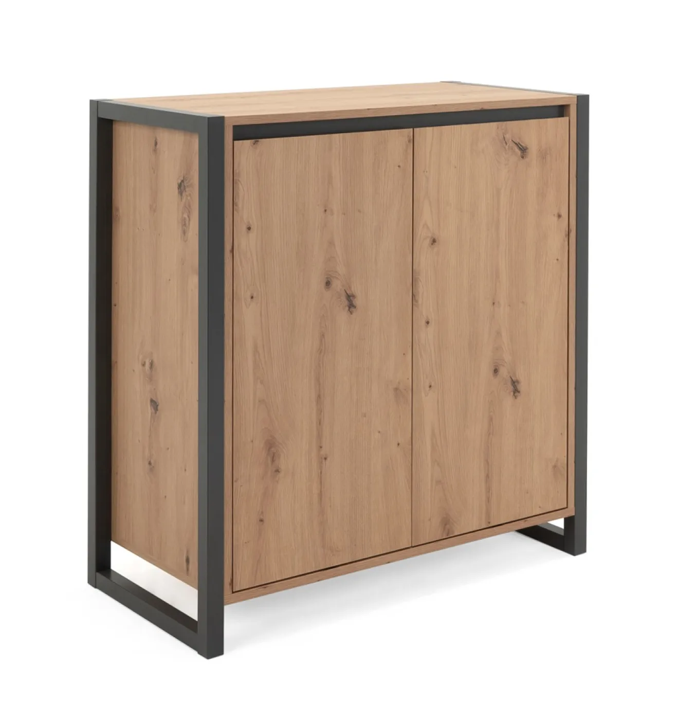 Kommode Sideboard Denver 1 | Artisan Oak / anthrazit | Industrial Look