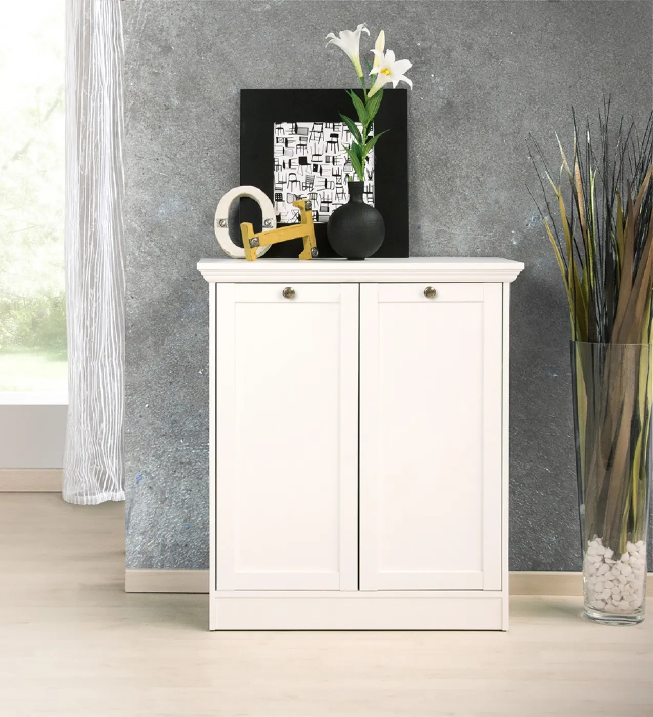 Kommode Sideboard Landwood | Landhausstil | weiß
