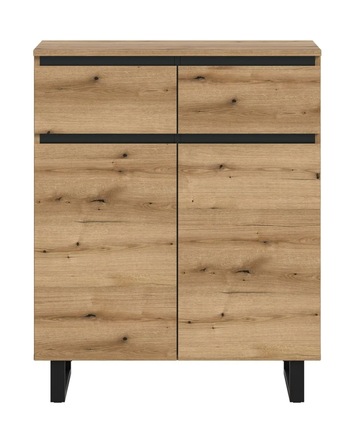 Kommode Tomasa | Evoke Oak / schwarz