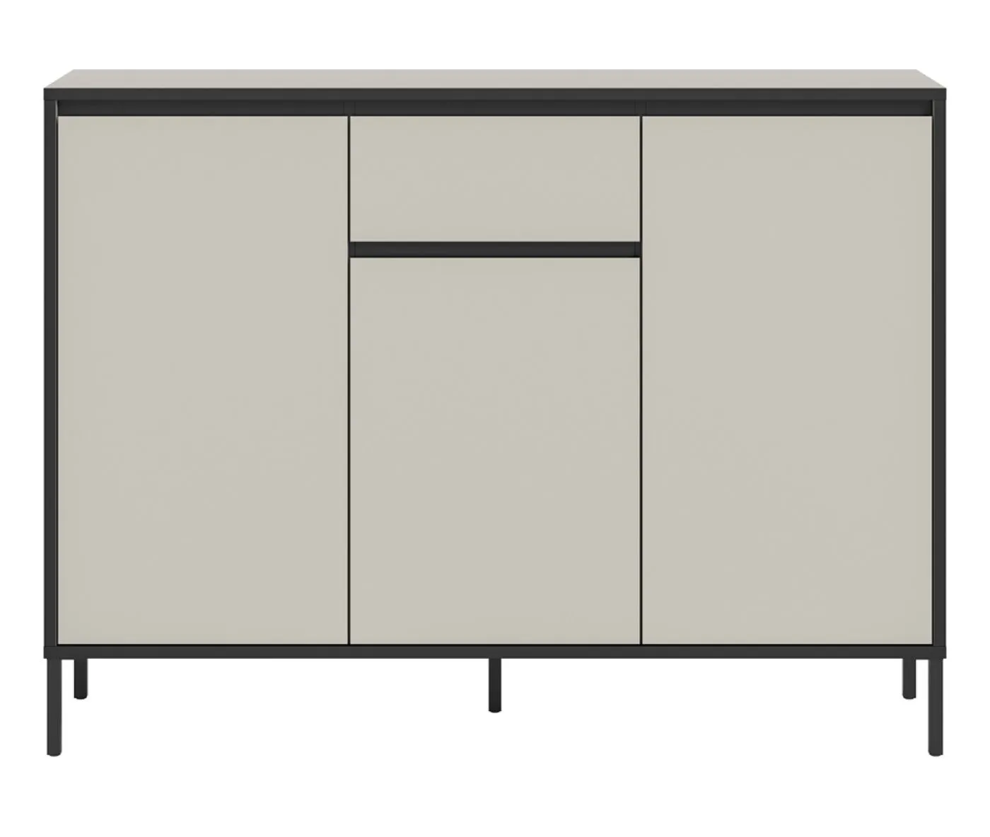 Kommode Tron mit Schubkasten | Kaschmir / schwarz