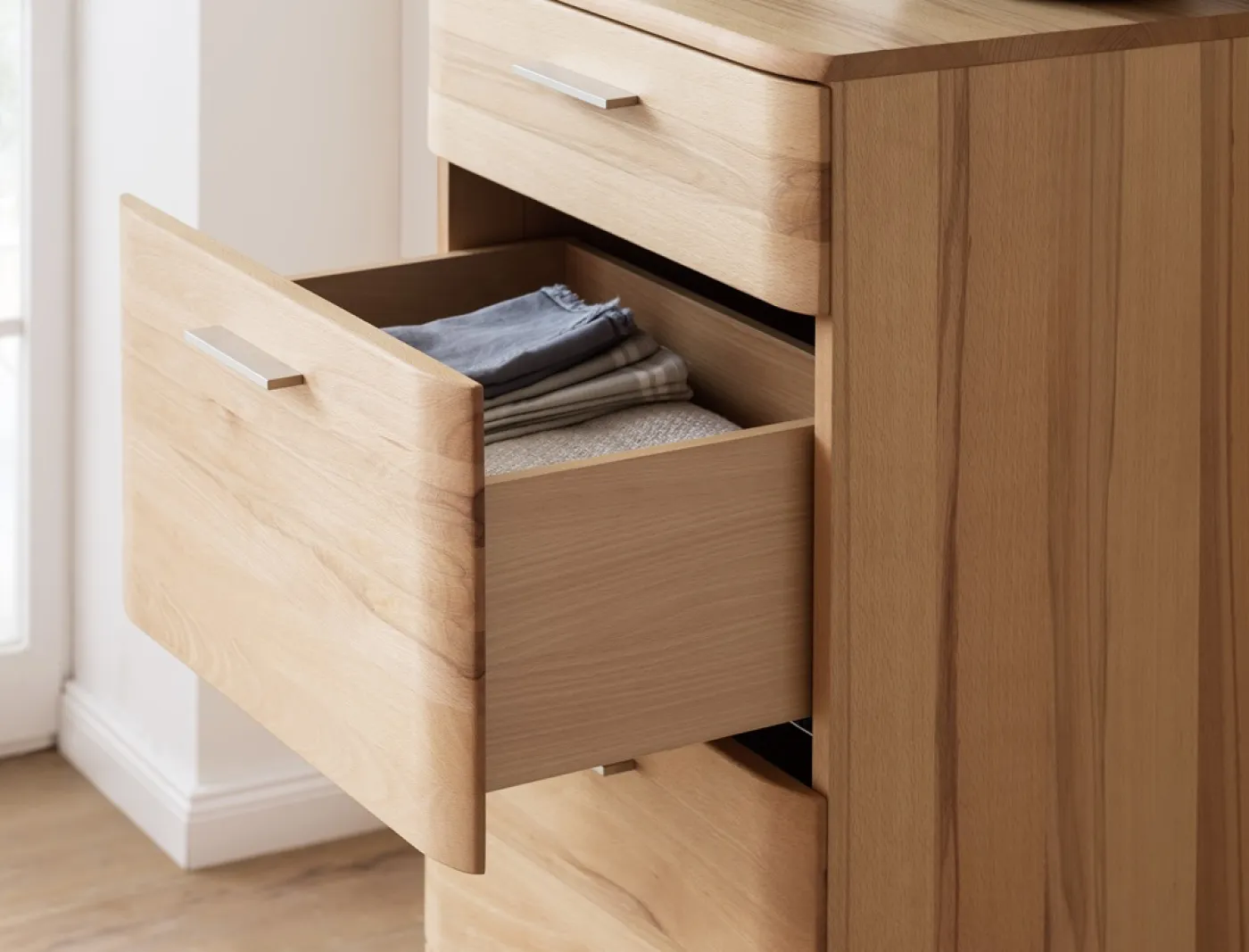 Kommode Vedura mit Schubkästen | Kernbuche massiv