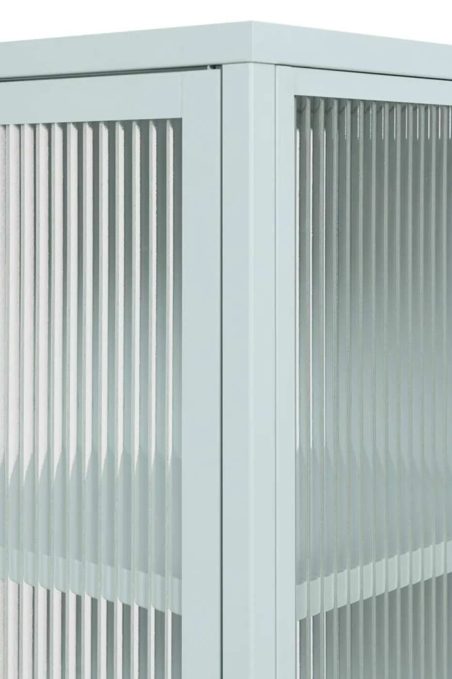 Kommode Vitrine Milton | Mintgrün | 40 cm x 101,5 cm x 40 cm