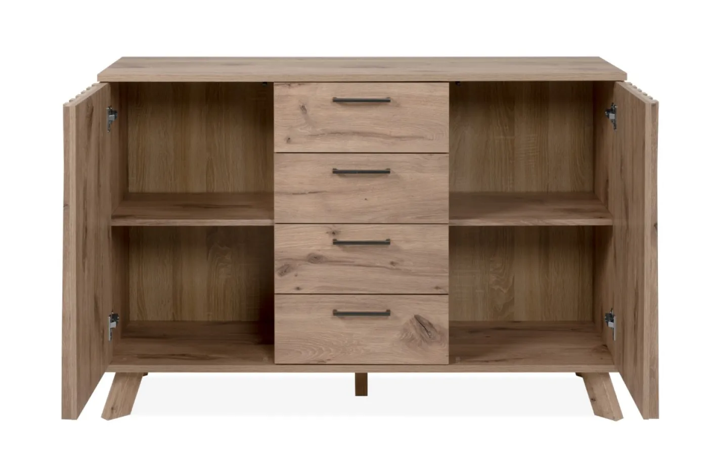 Kommode Wellington mit Schubkästen | mit 3D-Reliefoptik | Schwedeneiche