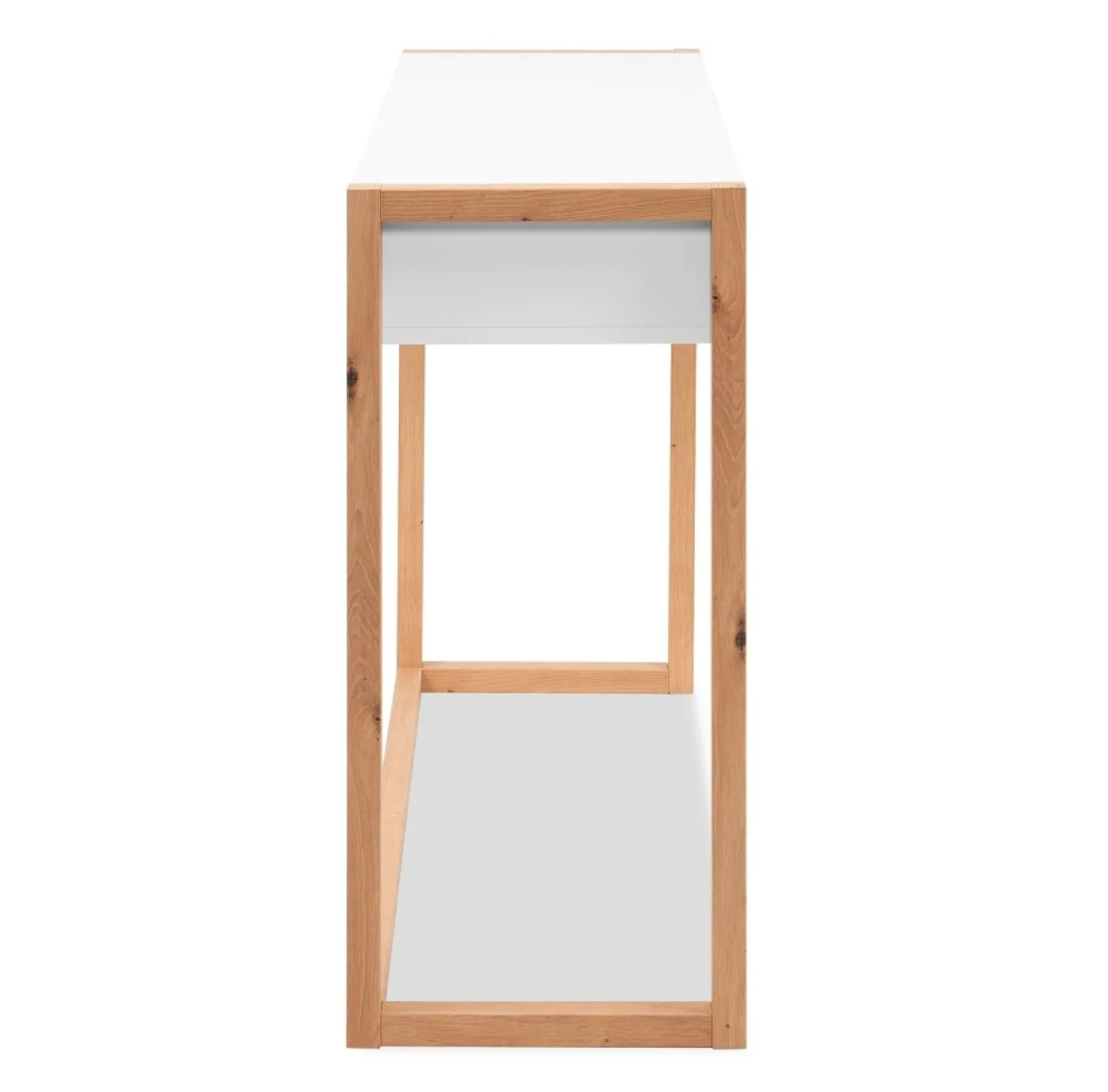 Konsoletisch Denver | mit Schubkästen | weiß / Artisan Eiche