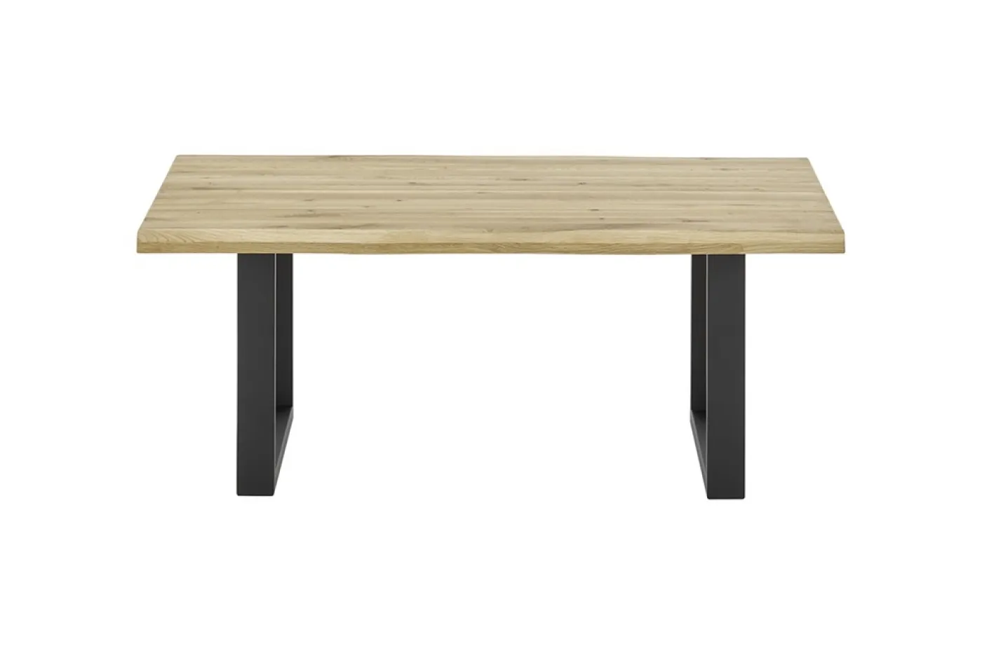 Couchtisch Havanna | Eiche massiv | T-Fuß | Eiche / schwarz