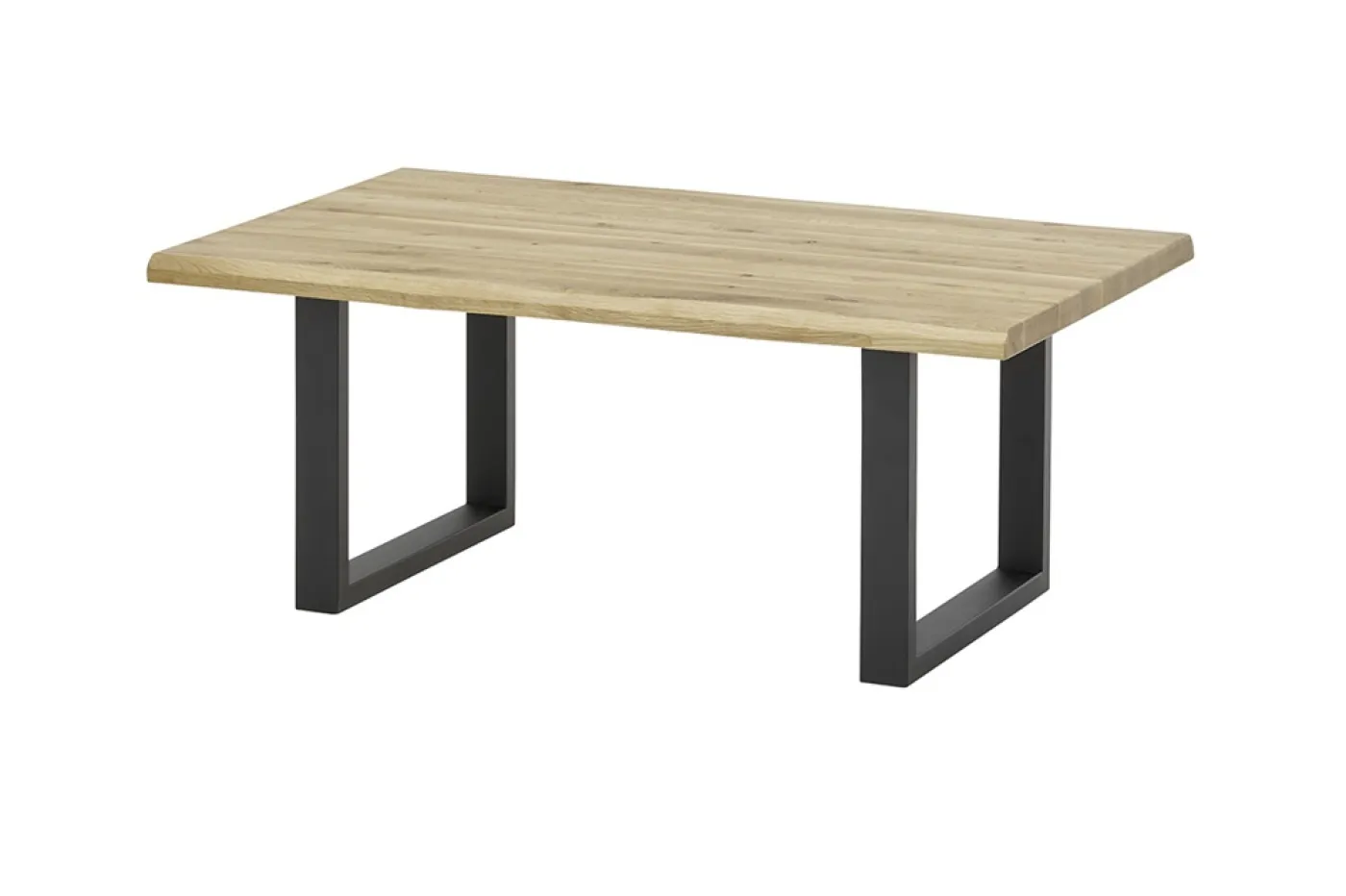 Couchtisch Havanna | Eiche massiv | T-Fuß | Eiche / schwarz