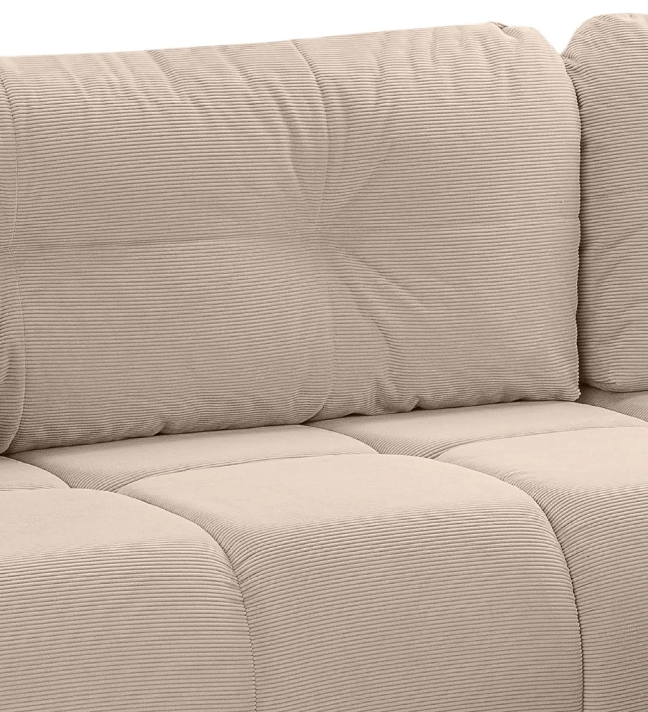 Long Eckschlafsofa Sancho rechts | 255cm | Cord | beige