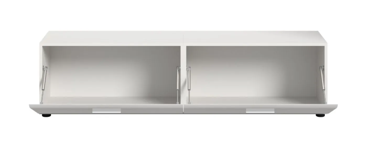 Lowboard Ice | mit 2 Klappen | weiß