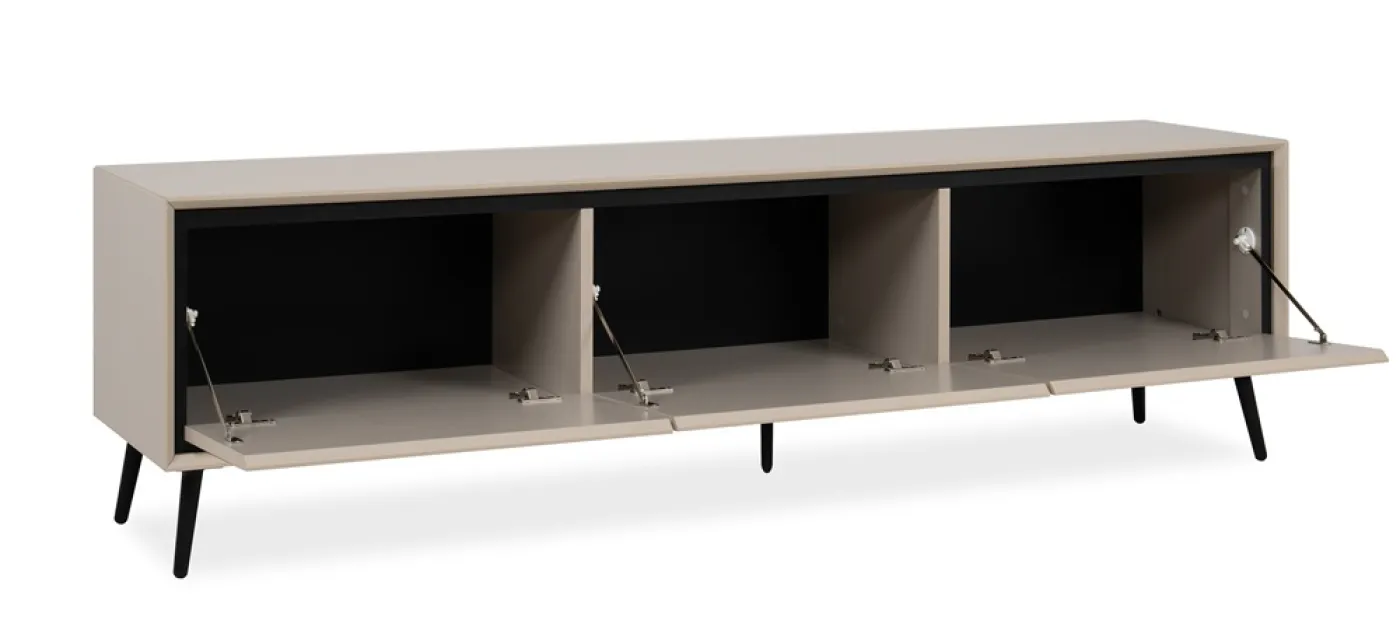 Lowboard TV-Board Arona | Sand / schwarz