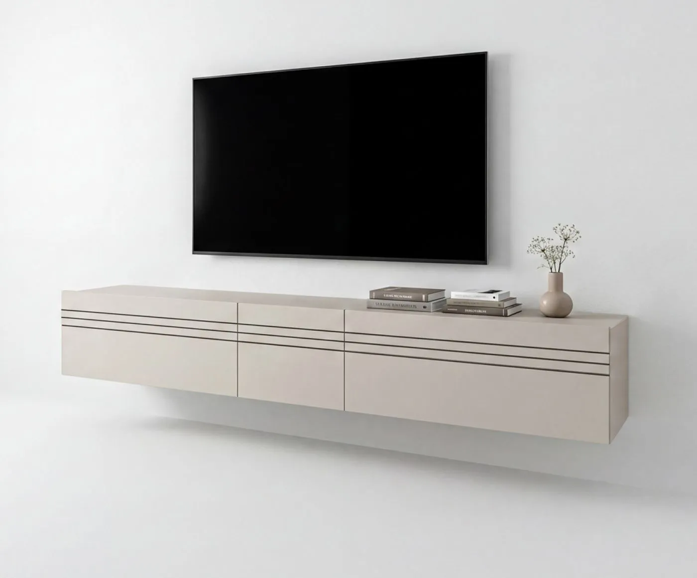 Lowboard TV-Board Beach 1 | 3-teilig | Kaschmir