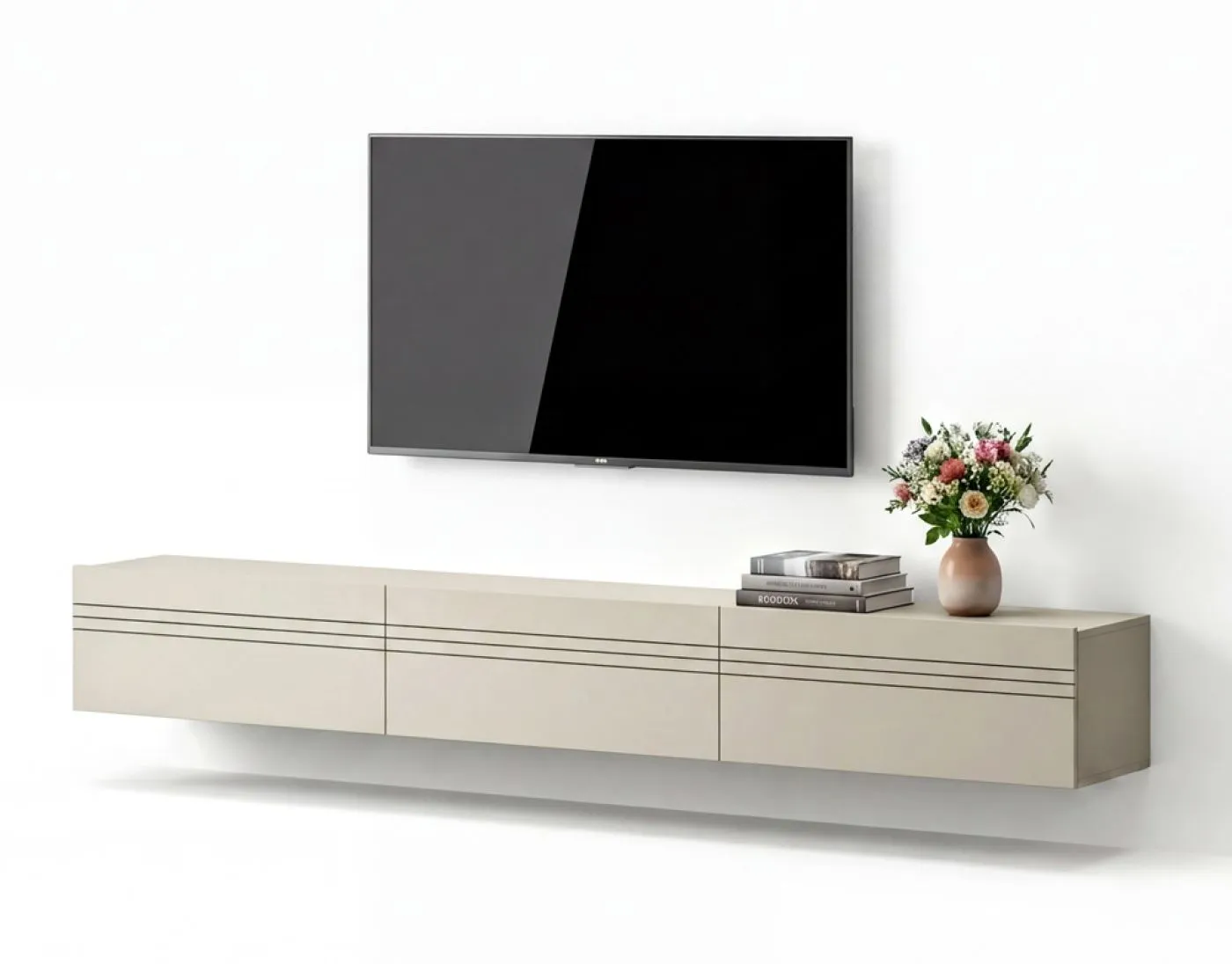 Lowboard TV-Board Beach 2 | 3-teilig | Kaschmir