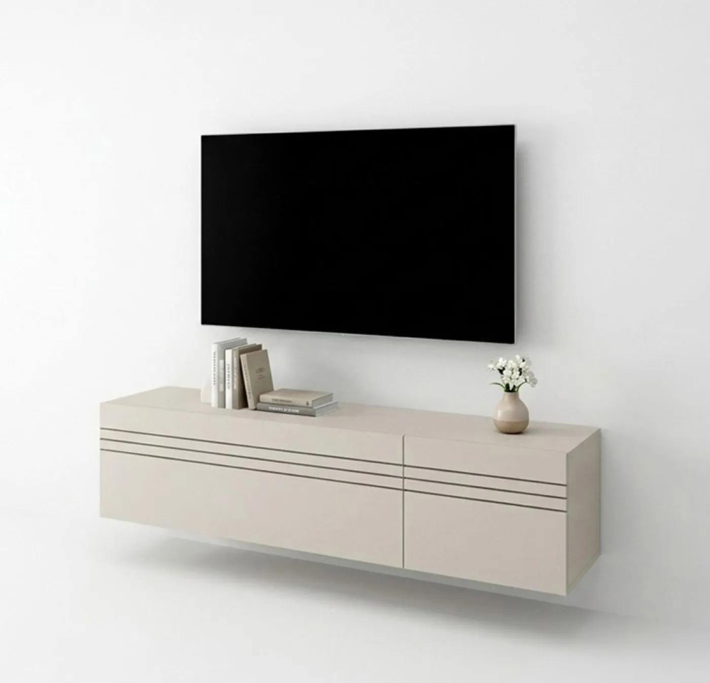 Lowboard TV-Board Beach | 2-teilig | Kaschmir