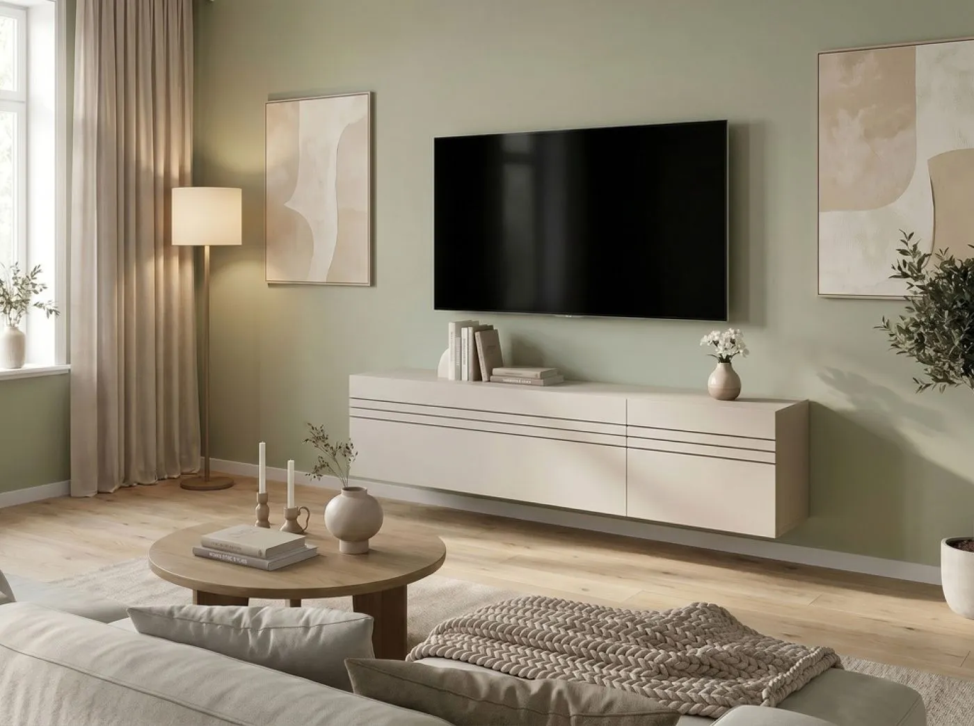 Lowboard TV-Board Beach | 2-teilig | Kaschmir