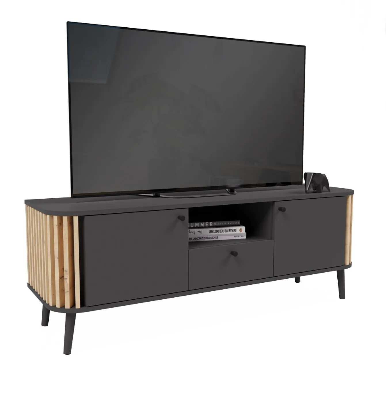 Lowboard TV-Board Pure | grau / Artisan Eiche