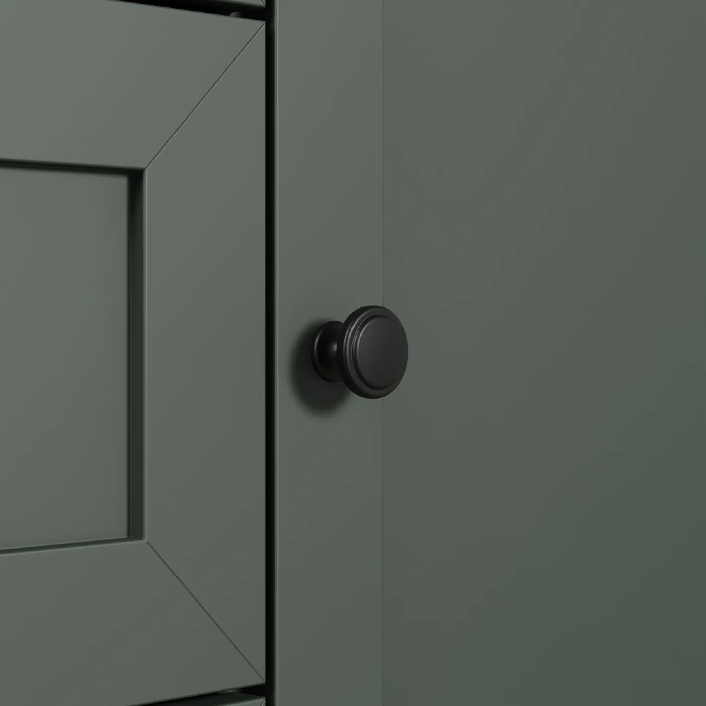 Lowboard TV-Schrank Stanton | Tannengrün / Eiche