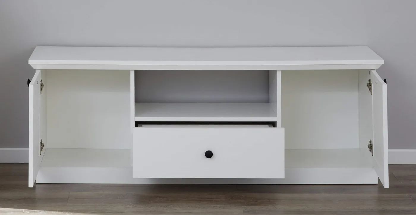 Lowboard TV-Unterteil Baxter | Landhausstil | weiß
