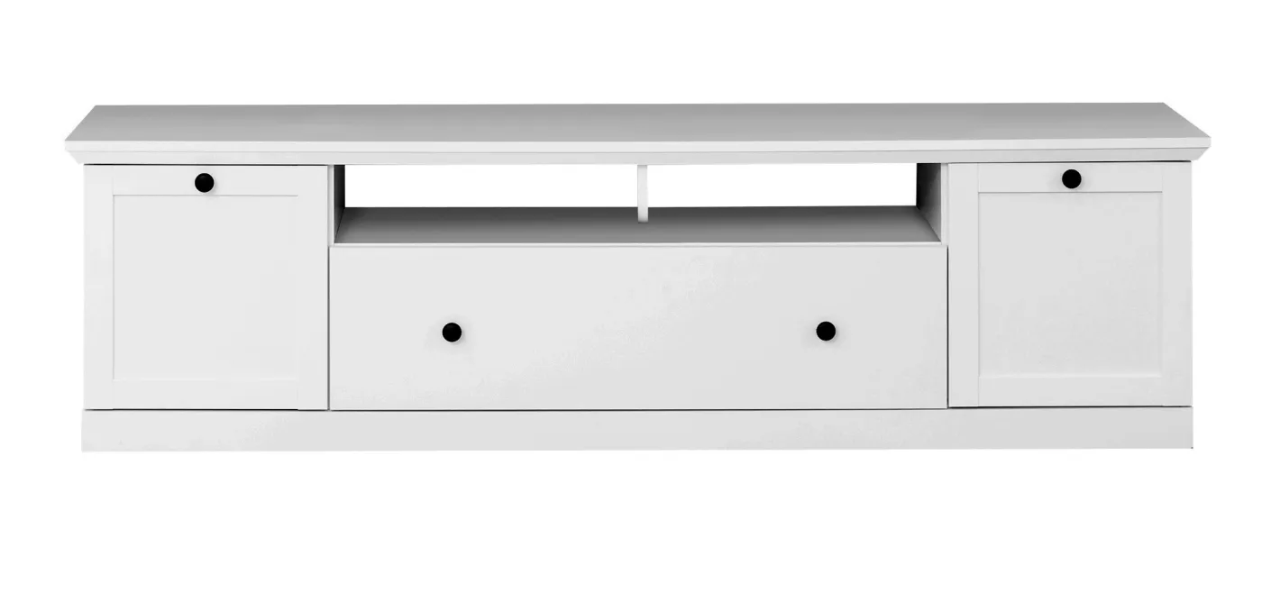 Lowboard TV-Unterteil Baxter | Landhausstil | weiß | LED Beleuchtung
