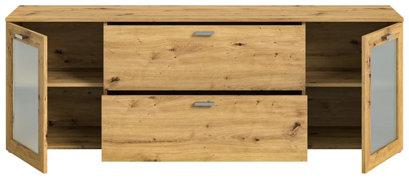 Lowboard Xeno | mit Schubkästen | Artisan Eiche