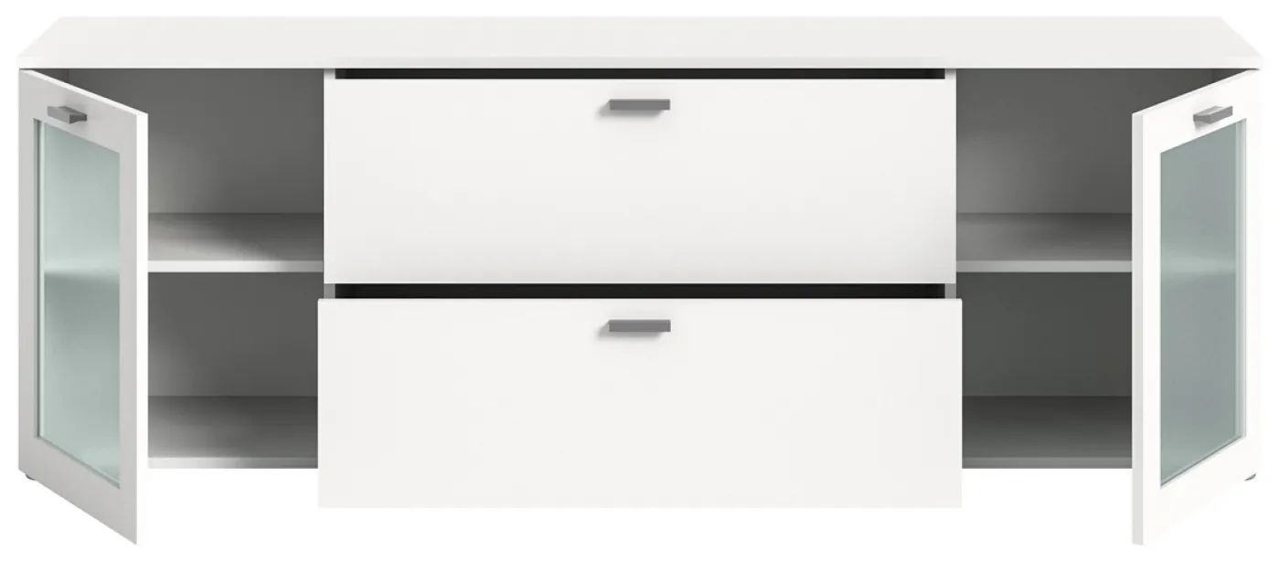 Lowboard Xeno | mit Schubkästen | weiß