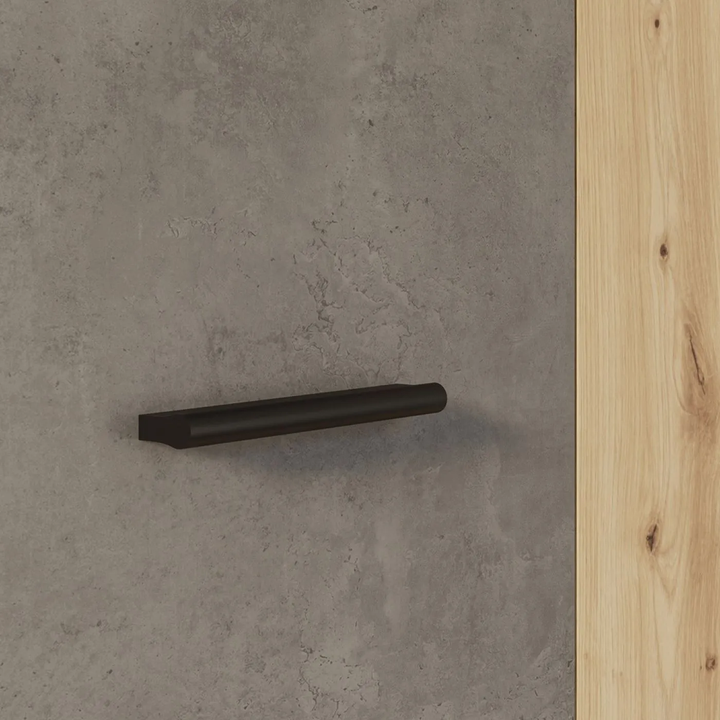 Mehrzweckschrank Drehtürenschrank Schrank Net106 | 2-türig | Dunkelgrau / Artisan Eiche