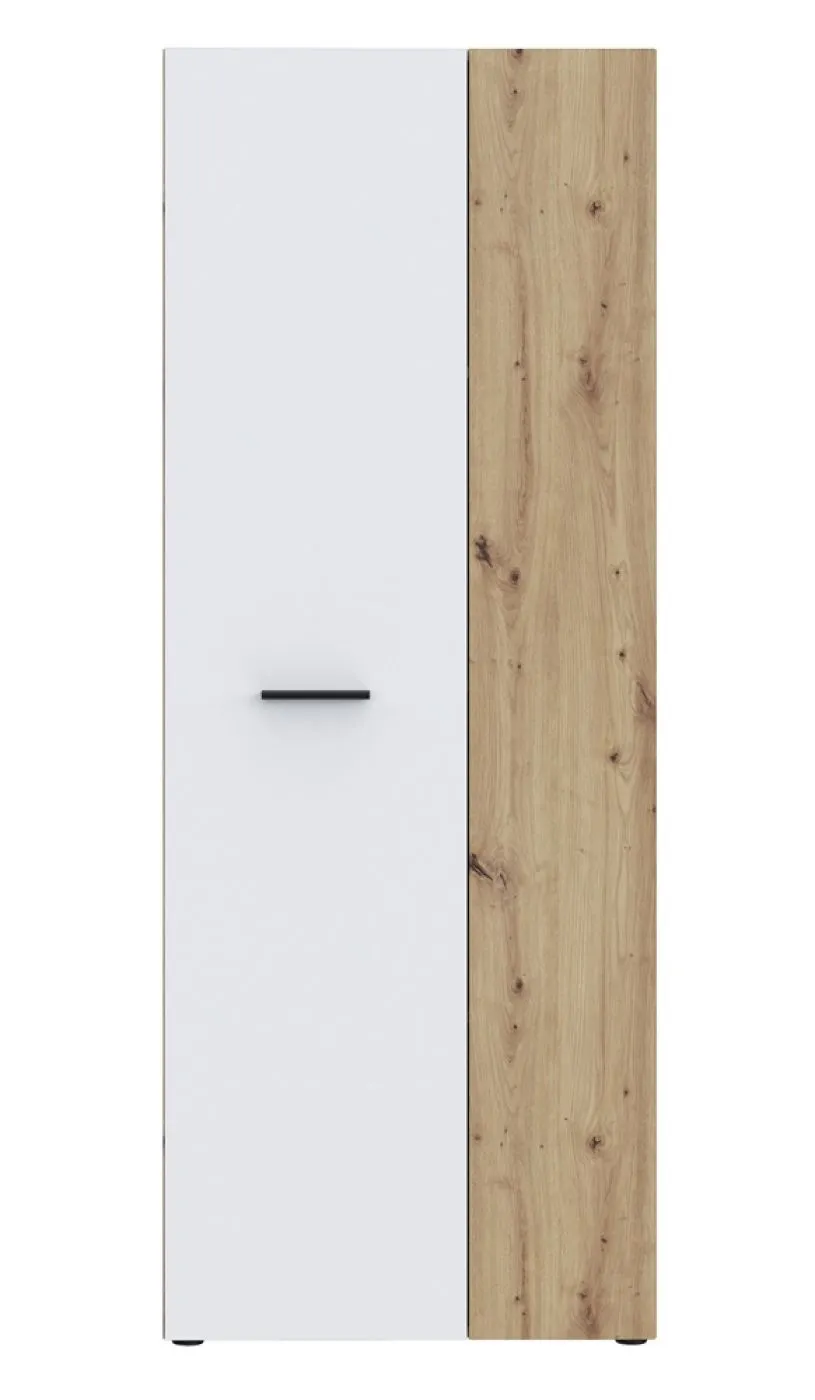 Mehrzweckschrank Drehtürenschrank Schrank Net106 | 2-türig | weiß / Artisan Eiche